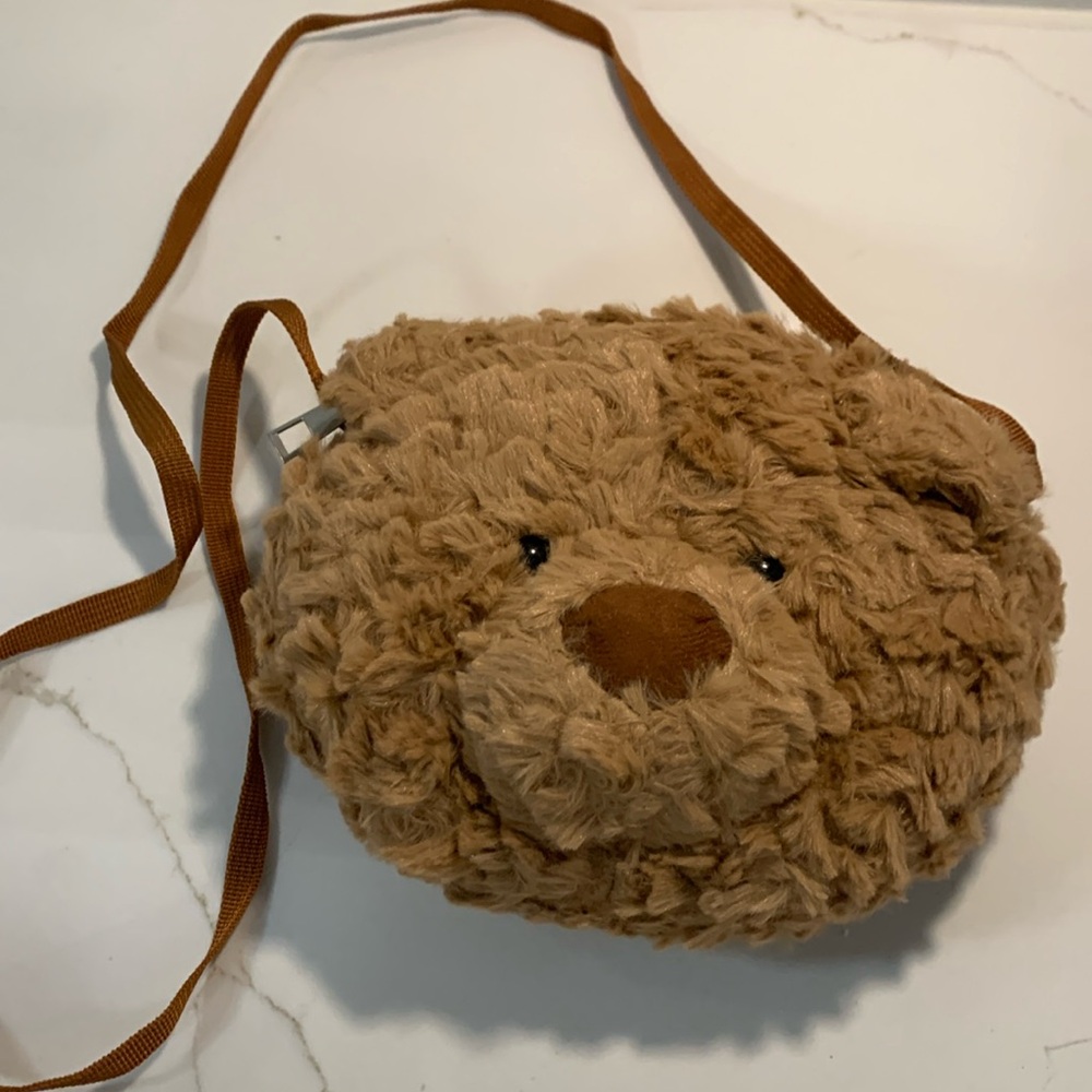 plush bear crossbody